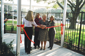 Jones Girls prepare to cut the ribbon